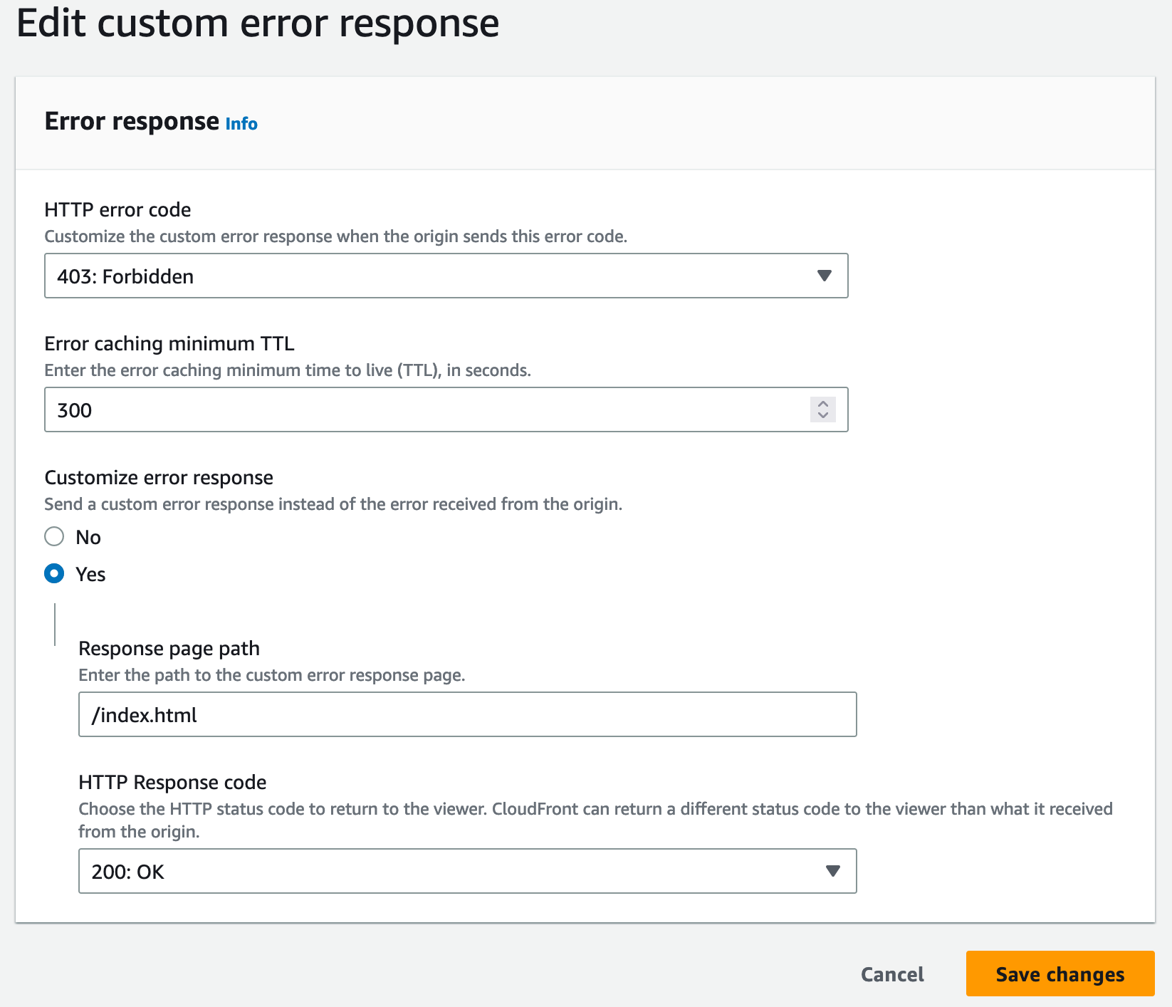 [Solved] AWS CloudFront + S3 Returns 403 Forbidden Error On Page Refresh With Static Hosting