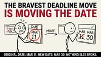 The Bravest Thing You Can Do Under a Deadline? Move It.