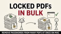 Bulk Unlock PDFs on macOS: remove PDF password