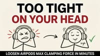 Fix Airpods Max Tight Fix | Adjust Clamping Force