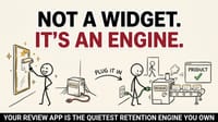 Your Review App Isn't a Widget. It's a Retention Engine.