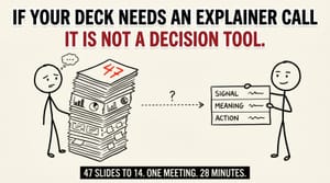 If Your Research Deck Needs an Explainer Call, It Is Not a Decision Tool