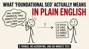 What "Foundational SEO" Actually Means: A Plain-English Guide for B2B Service Firm Founders