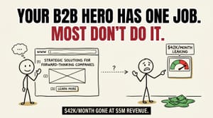 Your B2B Hero's One Job (And the $42K Per Month It Costs When the Hero Doesn't Do It)