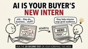 AI Is Now Your Buyer's Intern. Is Your Website Clear Enough to Pass the 20-Second Test?