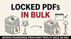 Bulk Unlock PDFs on macOS: remove PDF password