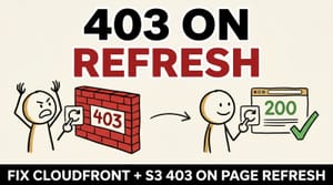 [Solved] AWS CloudFront + S3 Returns 403 Forbidden Error On Page Refresh With Static Hosting