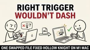 Fix Hollow Knight Can't Dash On Mac M1 With (Xbox) Bluetooth Controller