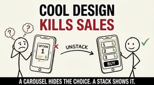 That "Cool" Mobile Design Is Quietly Killing Your Conversion Rate