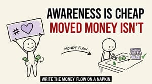 Write the Money Flow on a Napkin: How to Run a Cause Campaign That Actually Moves Money
