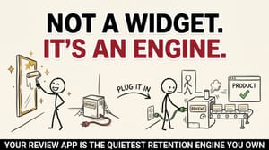 Your Review App Isn't a Widget. It's a Retention Engine.